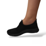 Stylish Black Slip-On Runners