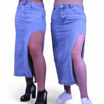 Trang Jeans Long Elegant Skirts (A 489)